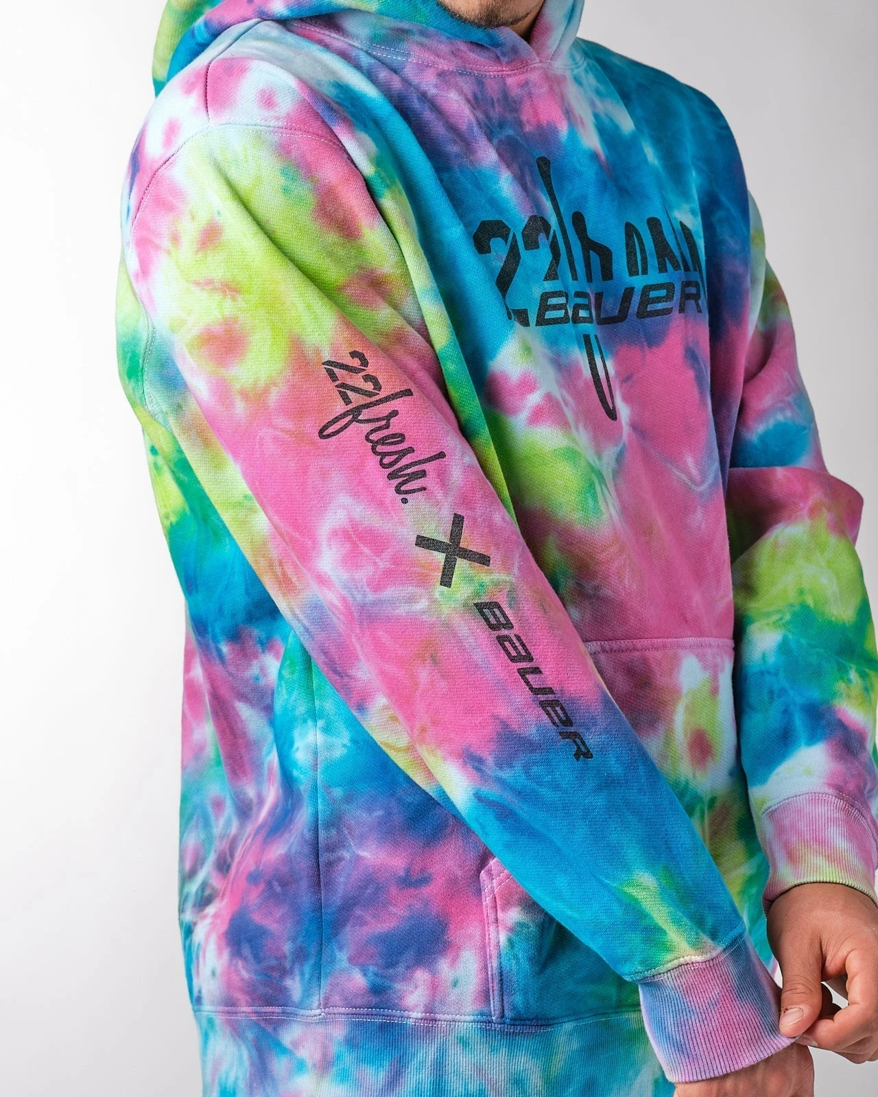 Bauer X 22fresh Tie Dye Hoodie Youth - Image 2