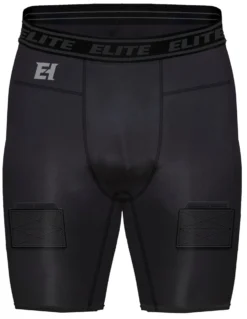 Elite Hockey Compression Short With Jock/Tabs For Boys