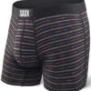 SAXX Vibe Boxer Modern Fit Black Gradient Stripe