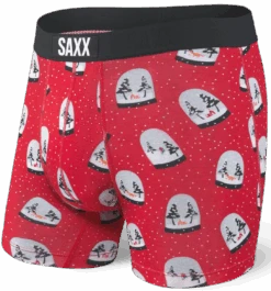 SAXX Vibe Boxer Brief Red Snow Globes